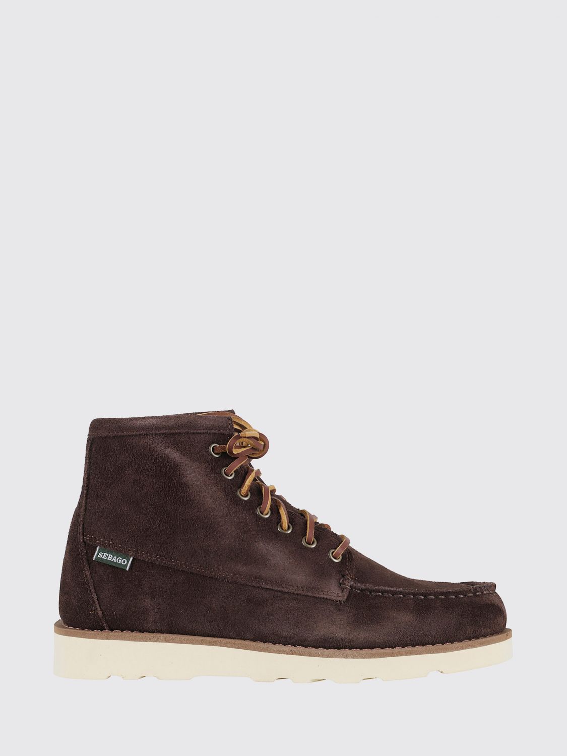 Sebago Lace Up Ankle Boots In Suede In Brown
