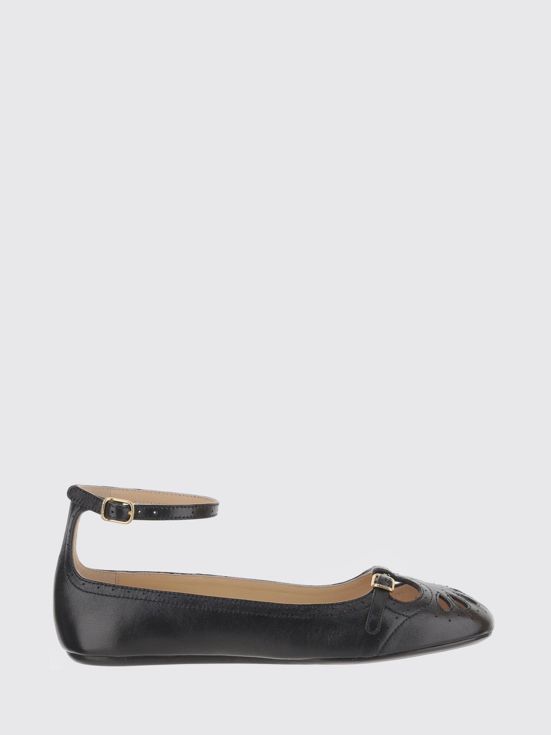 Chloé Chloe Misty Cut-out Leather Ballet Flats In Multi