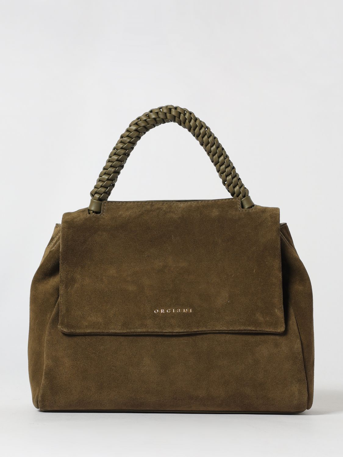 Orciani Handbag Woman Color Forest Green In Brown