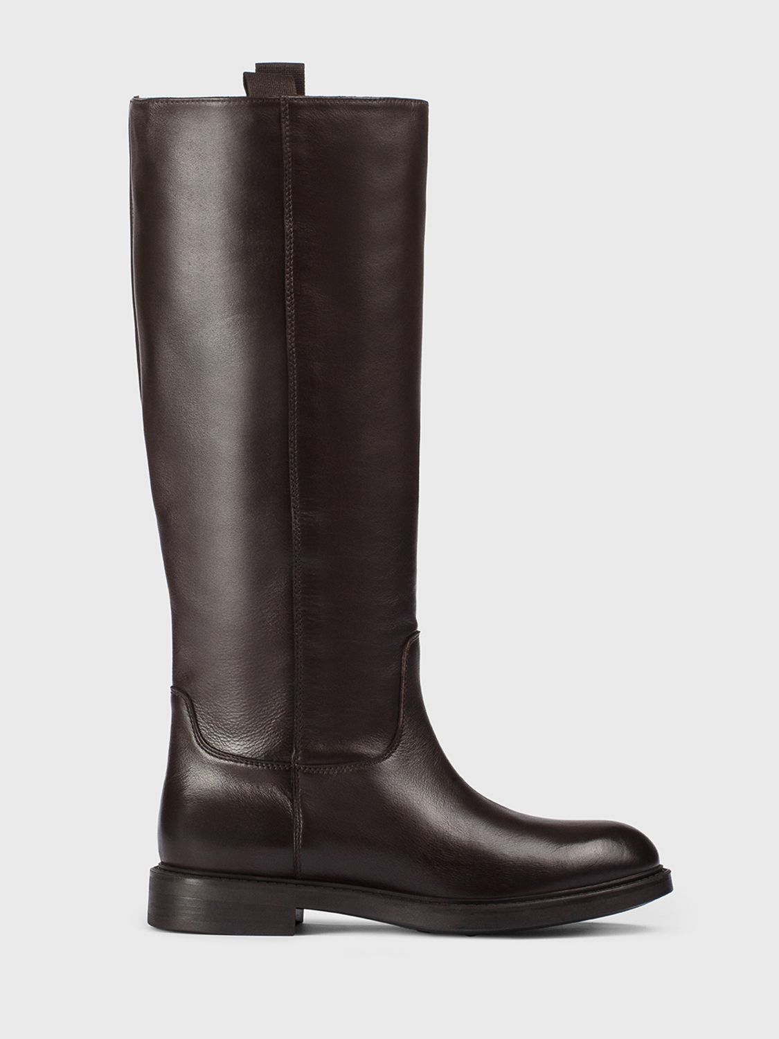 Doucal's Woman Boot Dark Brown Size 7.5 Soft Leather In Brown