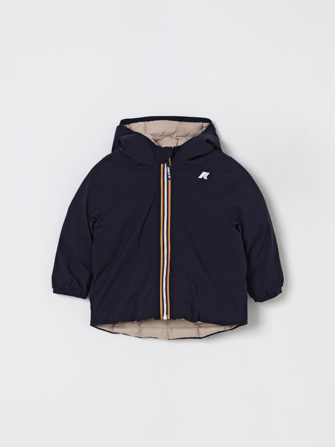 K-way Coat Kids Color Blue In Blue