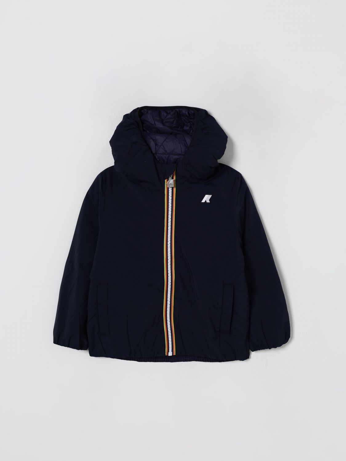 K-way Coat  Kids Color Blue In Black
