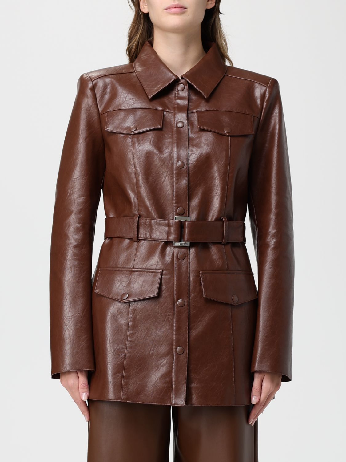 Patrizia Pepe Jacket  Woman Color Brown In Brown