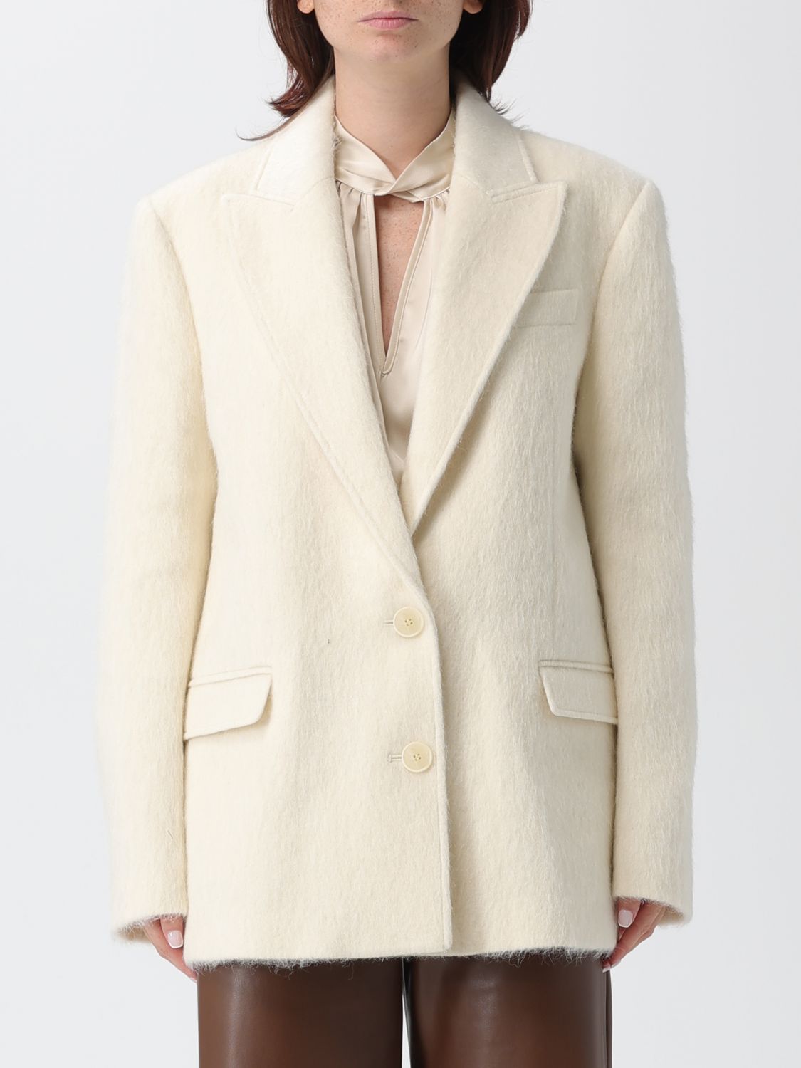 Patrizia Pepe Jacket  Woman Color White In Neutral