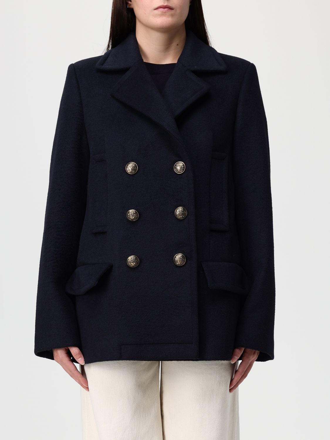 Dondup Coat  Woman Color Blue In Blue