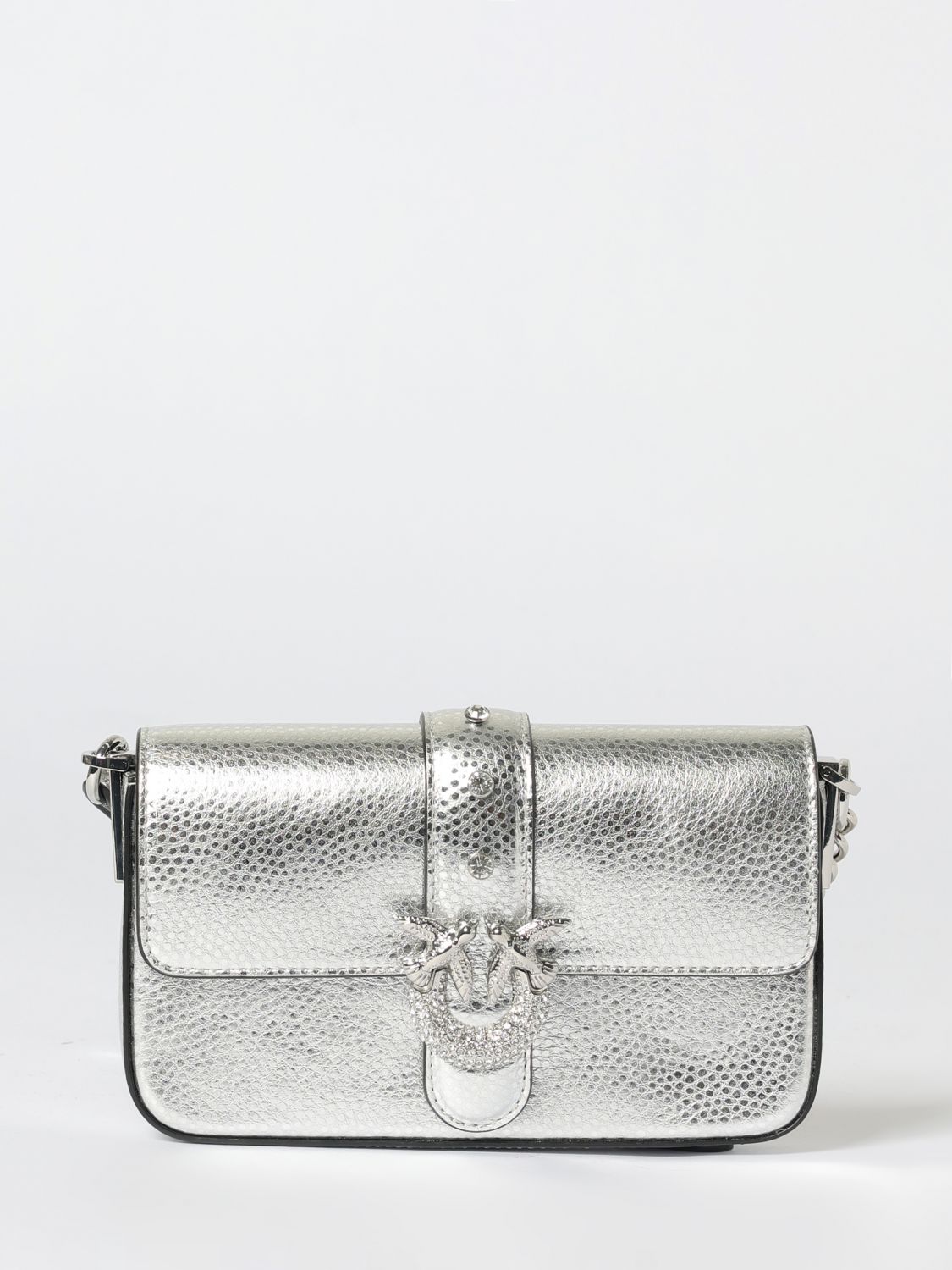 Pinko Shoulder Bag  Woman Color Silver In Silver