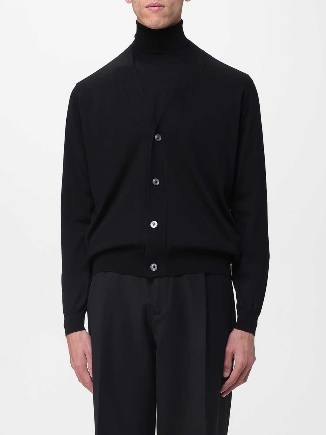 Lardini Cardigan Men Color Black In Multi