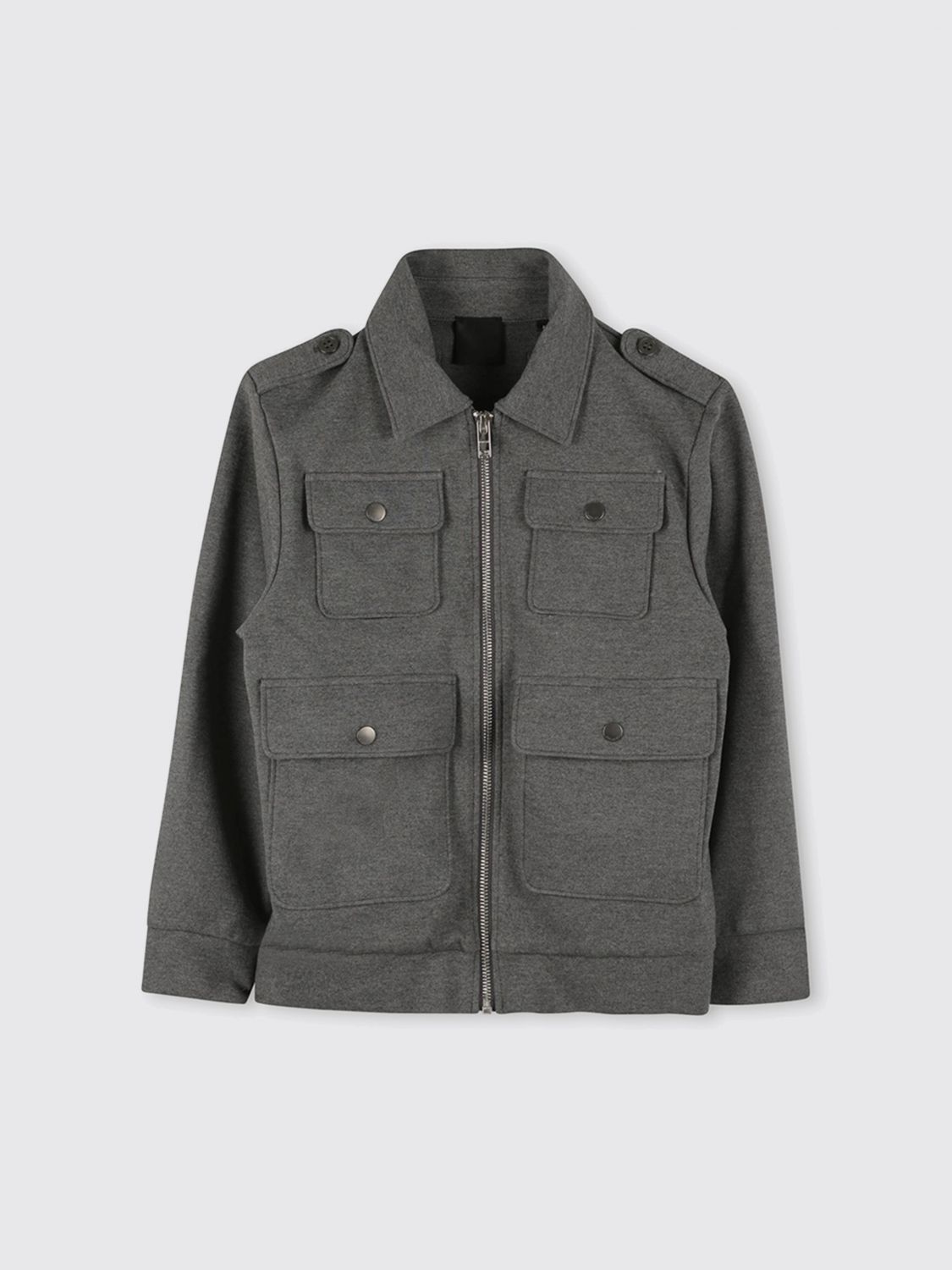Givenchy Coat  Kids Color Grey In Green