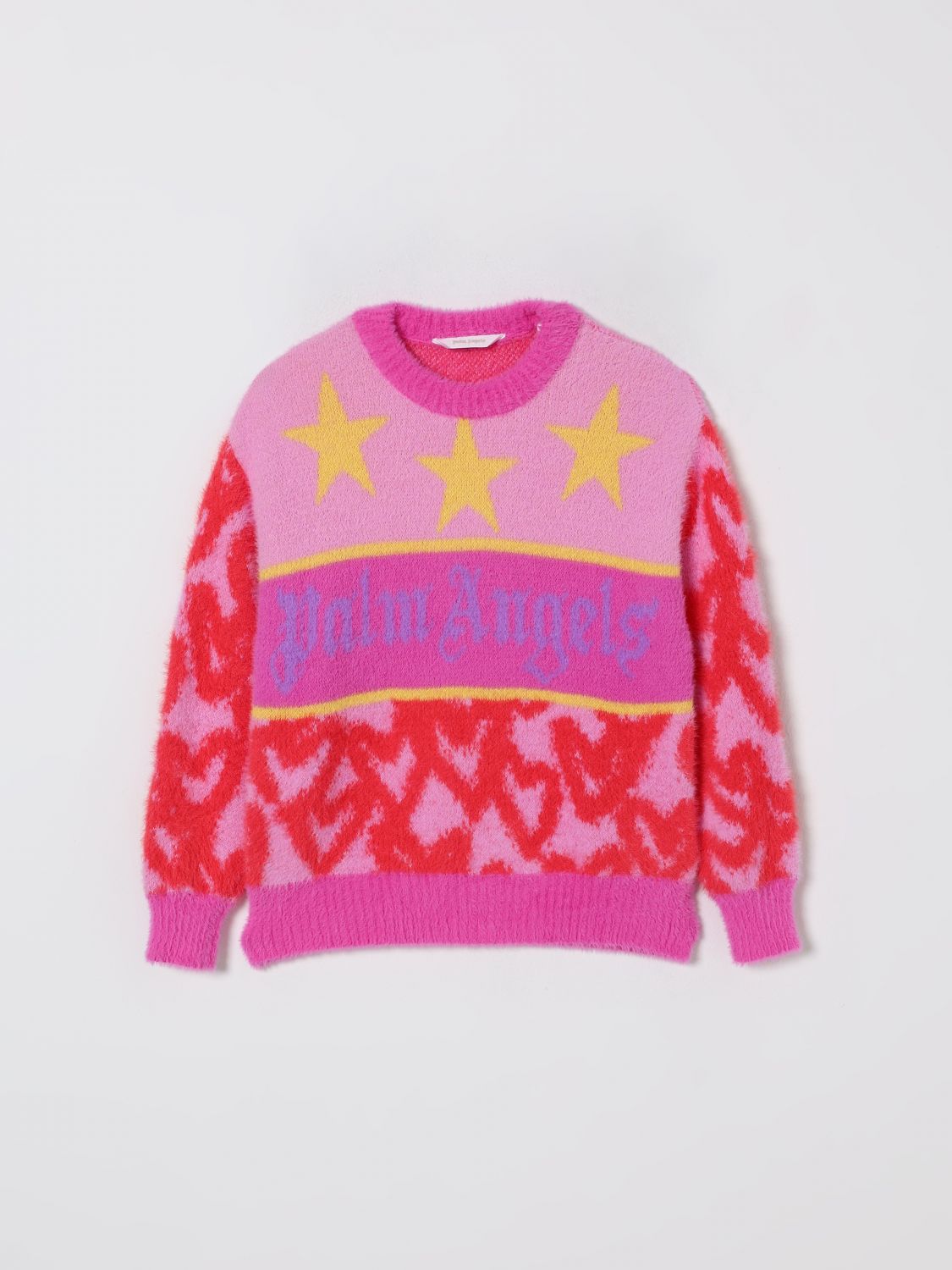 Palm Angels Sweater  Kids Color Pink In Multi
