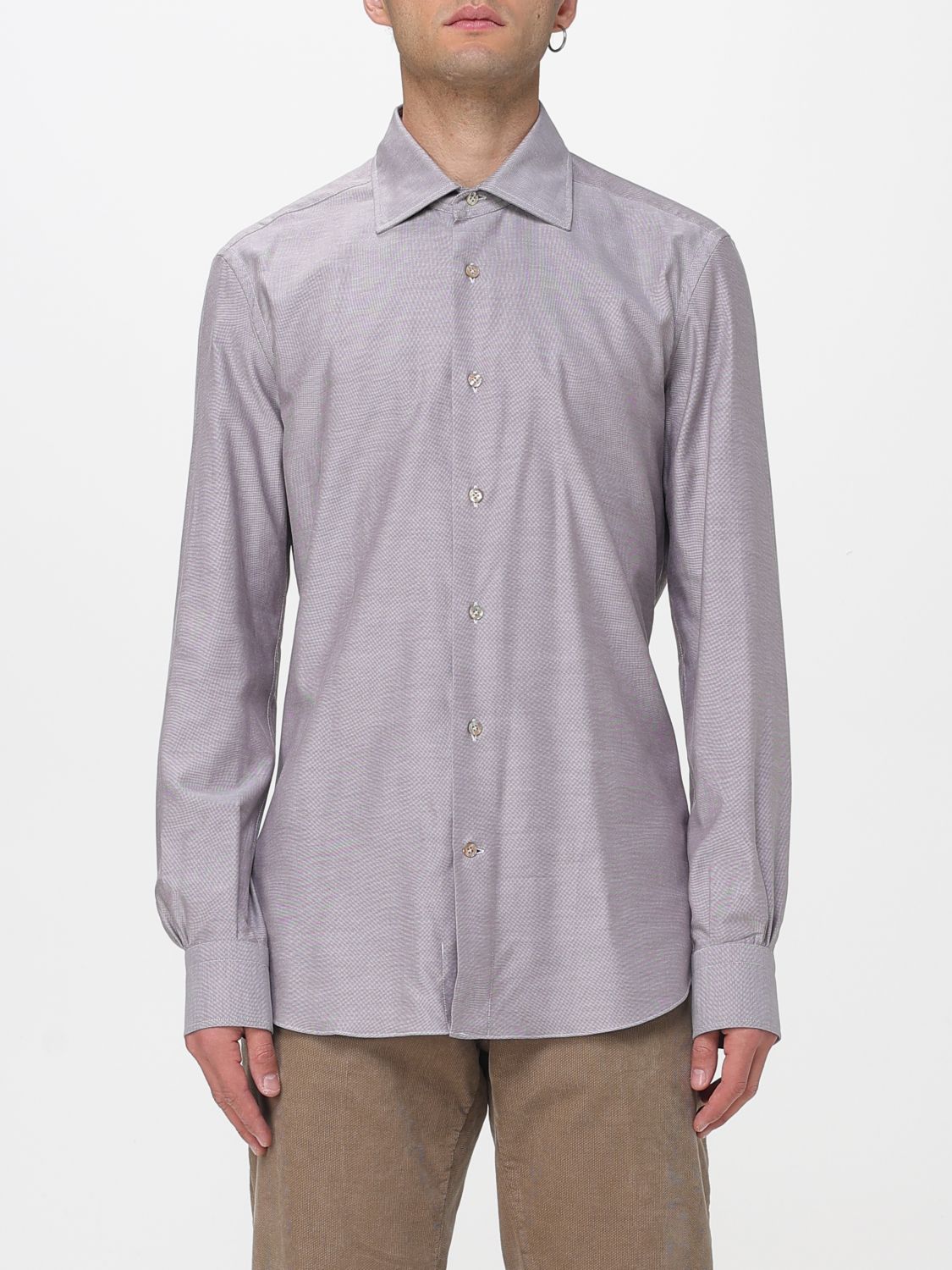 Mazzarelli Shirt  Men Color Brown In Blue