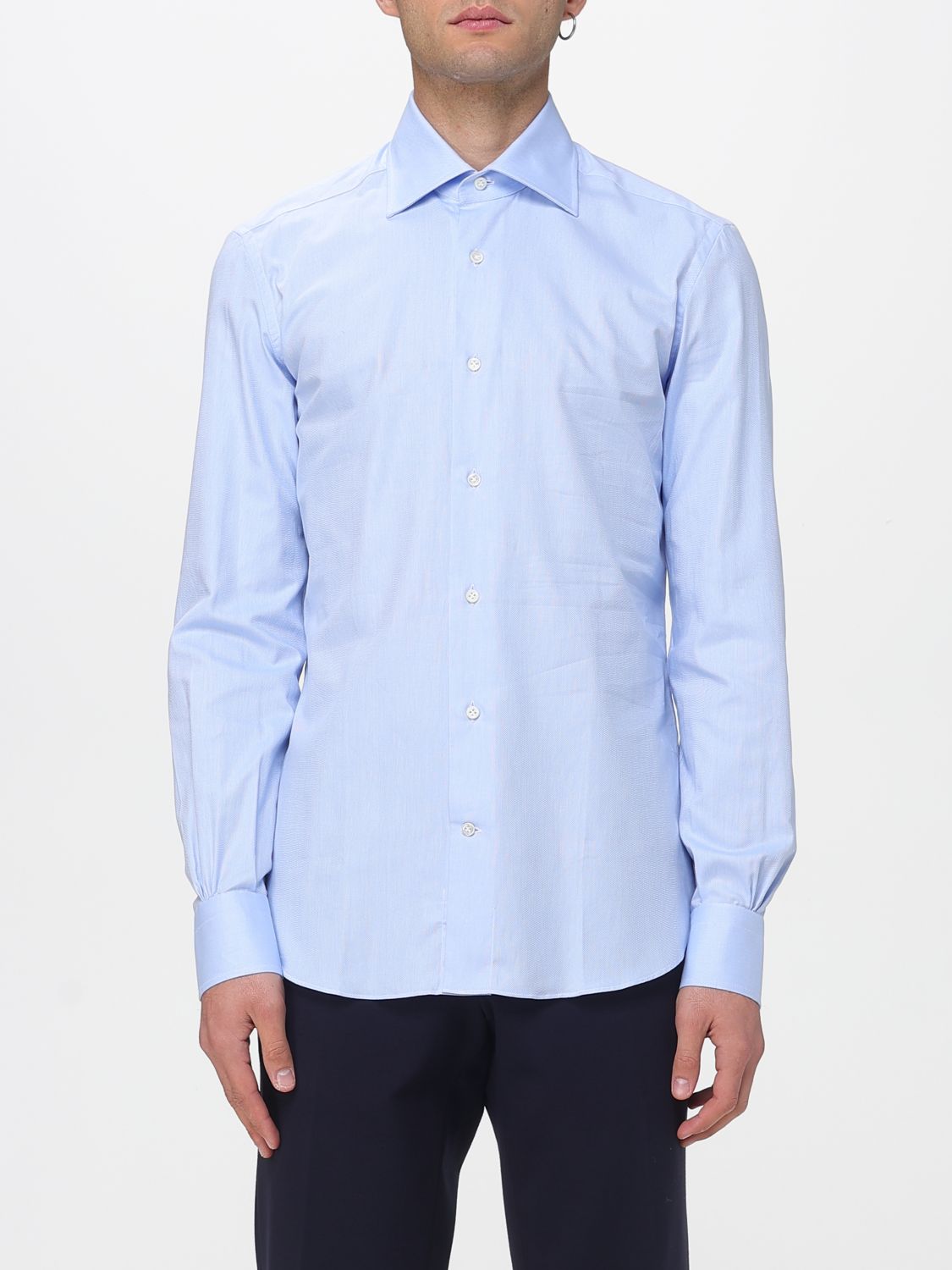 Mazzarelli Shirt  Men Color Sky Blue In Blue