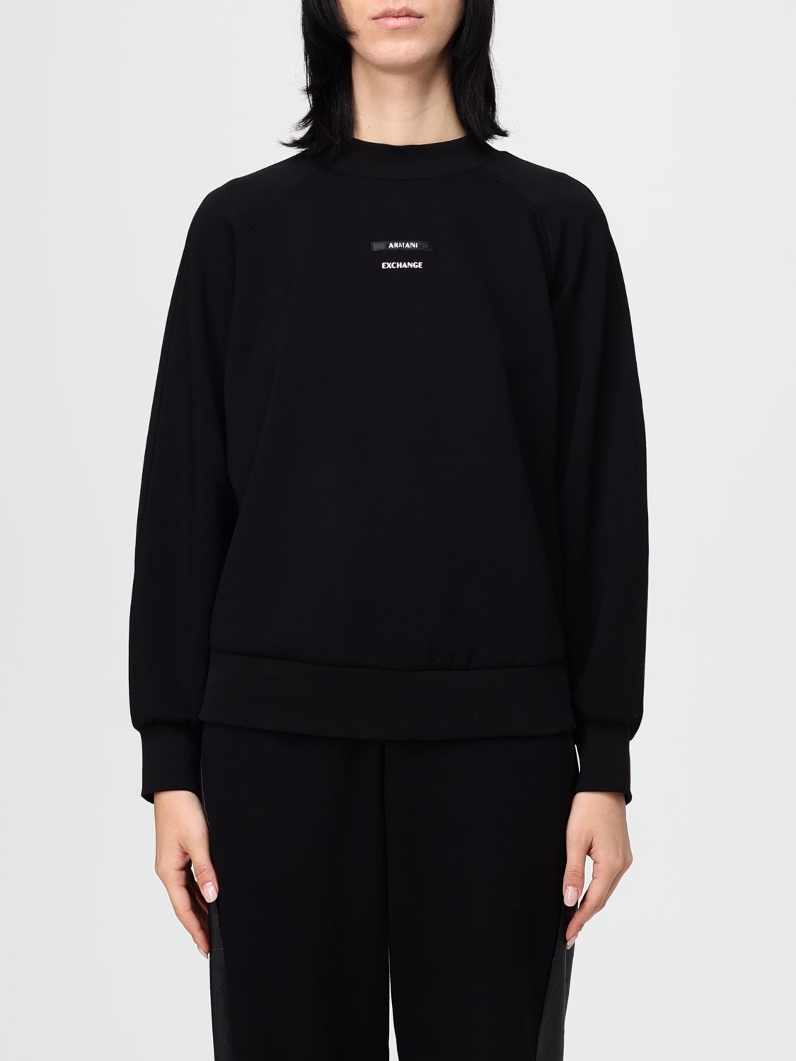 Armani Exchange Sweatshirt Woman Color Black In Black