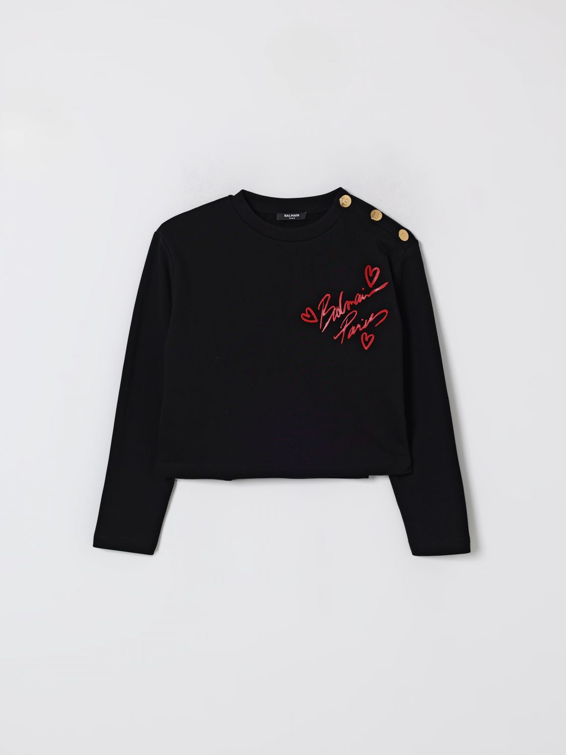 Balmain Sweater Kids Color Black In Black
