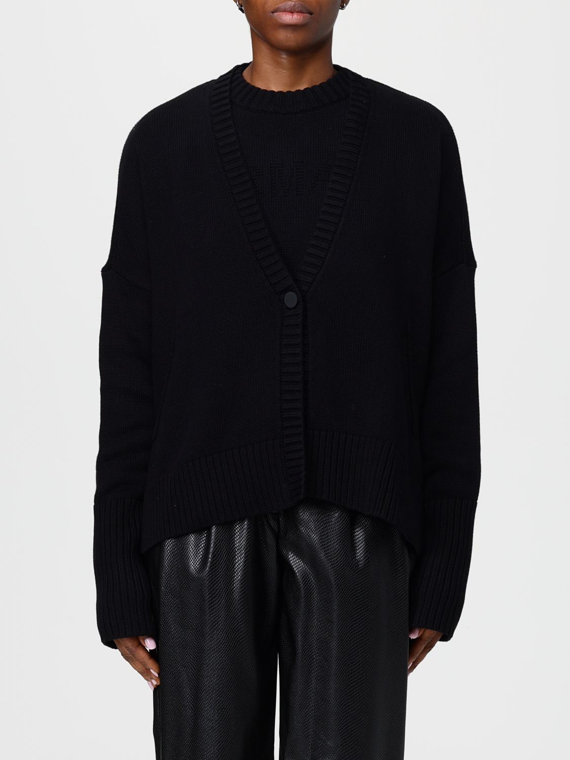 Armani Exchange Cardigan  Woman Color Black In Black