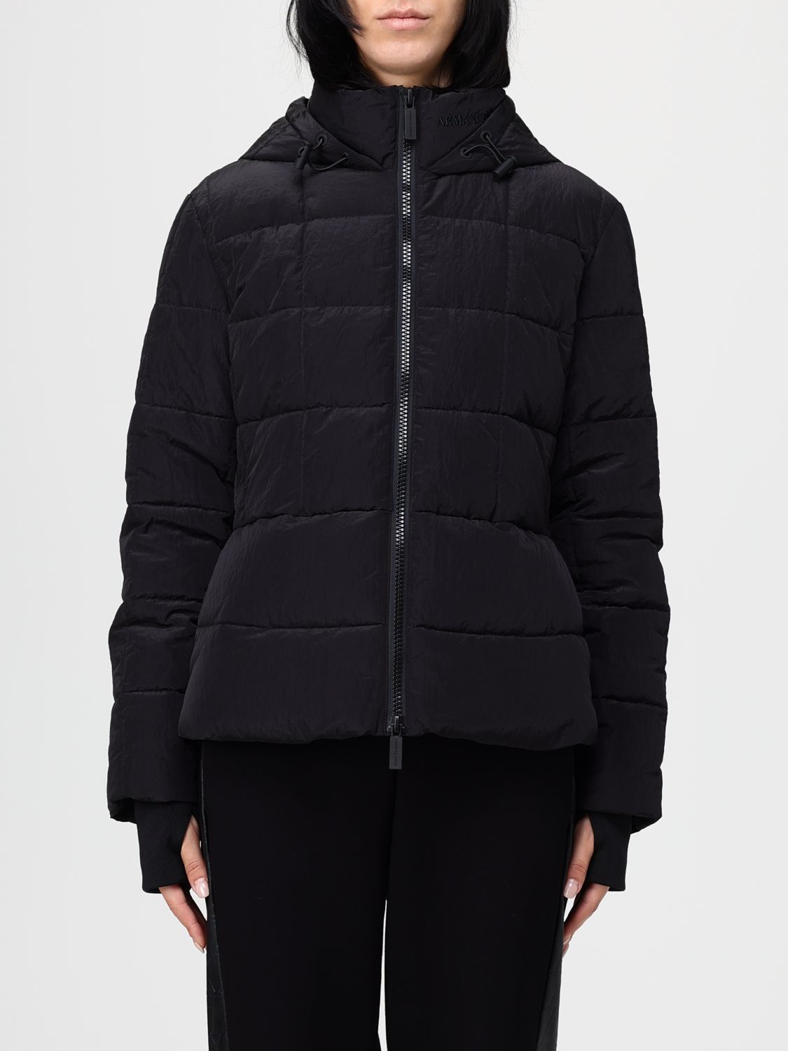 Armani Exchange Jacket Woman Color Black In Black