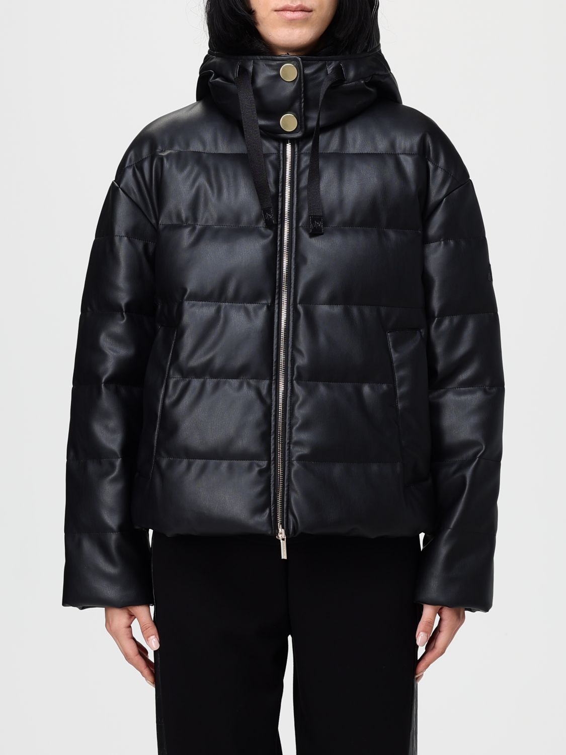Armani Exchange Jacket Woman Color Black In Black
