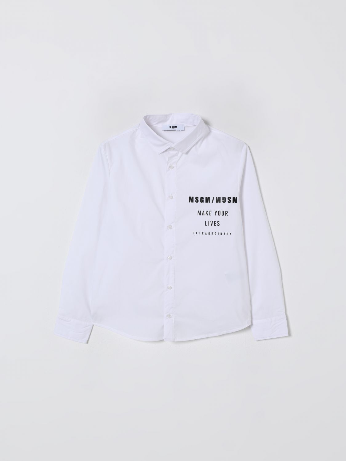 Msgm Shirt Kids Kids Color White In White