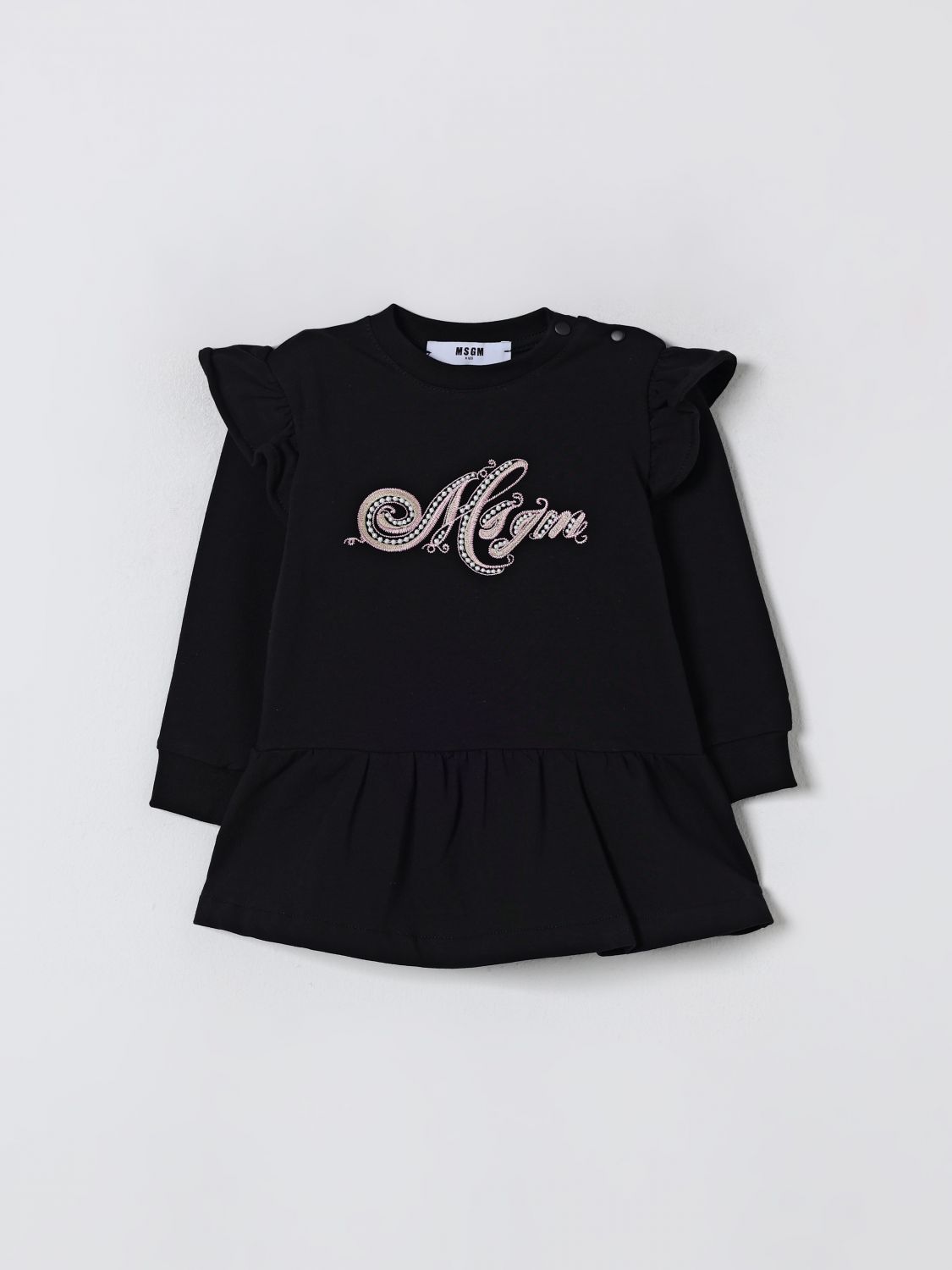 Msgm Romper Kids Kids Color Black In Black
