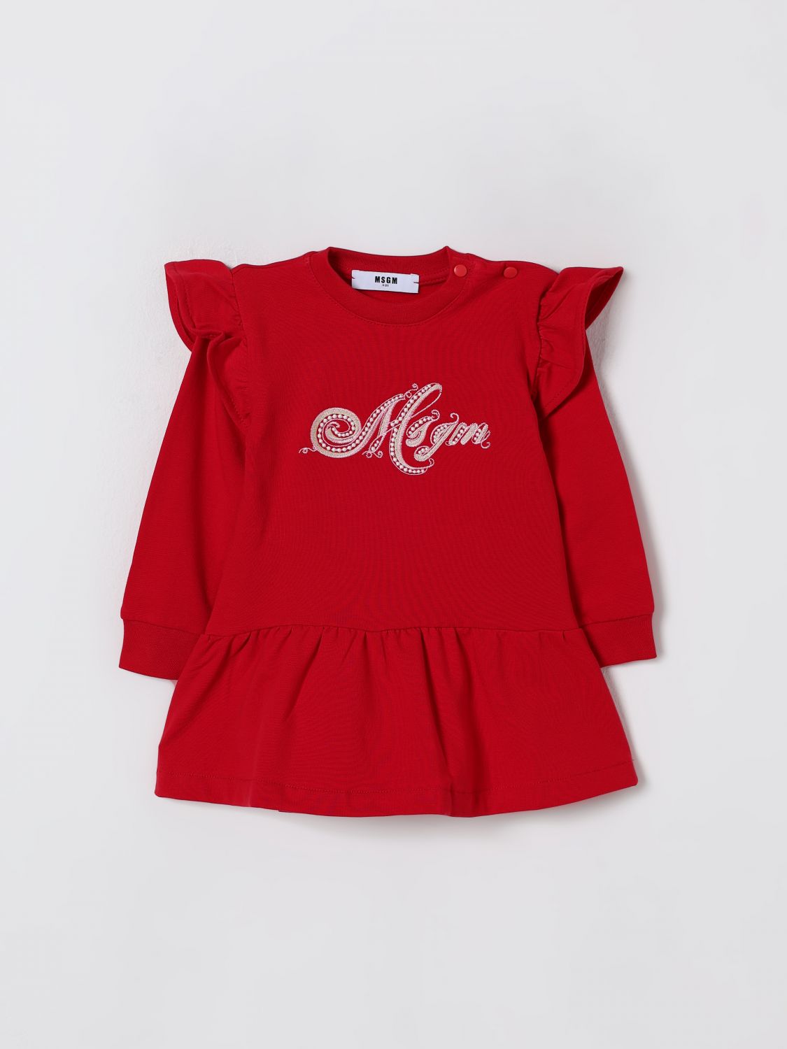 Msgm Romper Kids Kids Color Red In Red