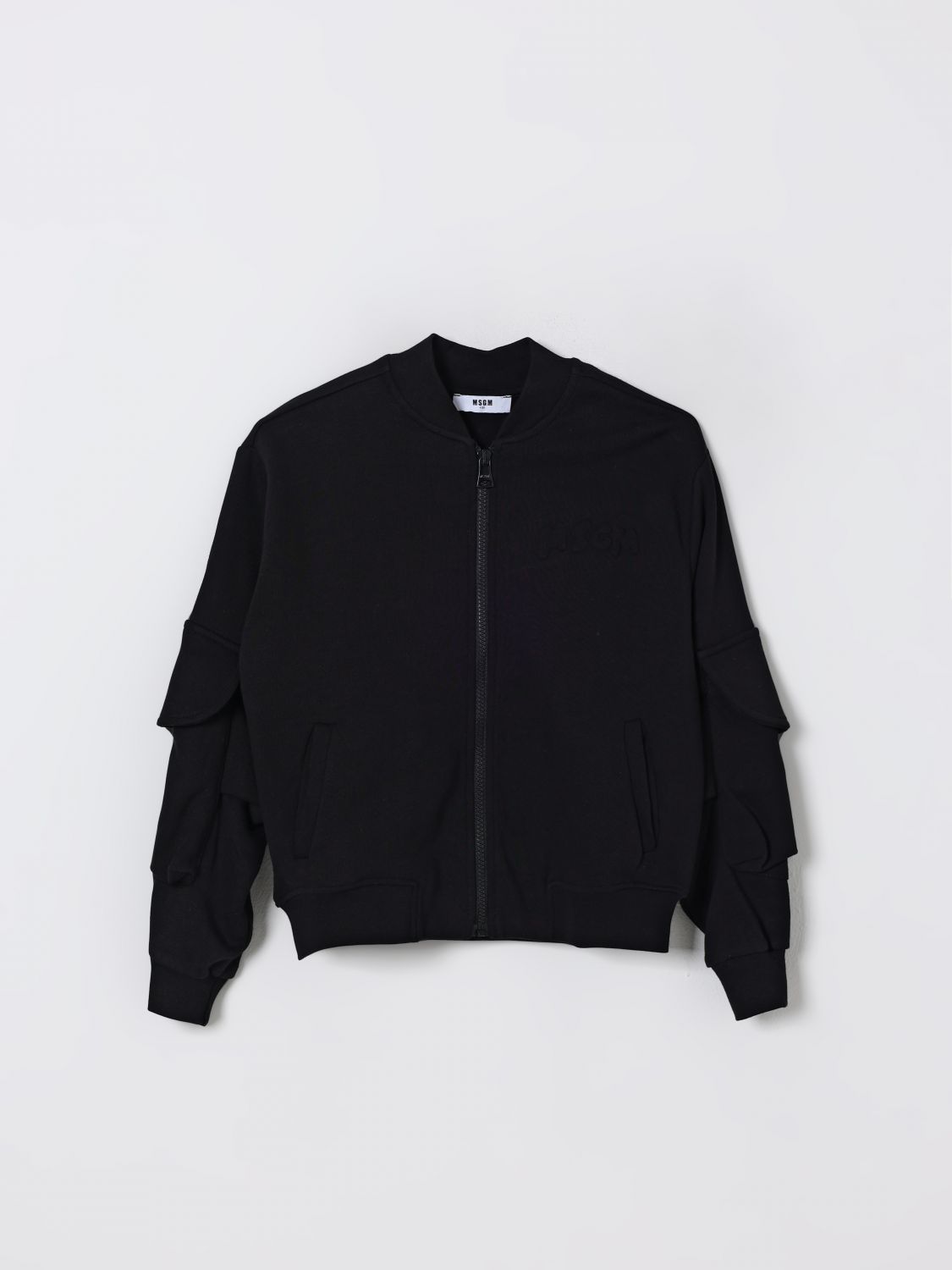 Msgm Coat  Kids Kids Color Black In Black