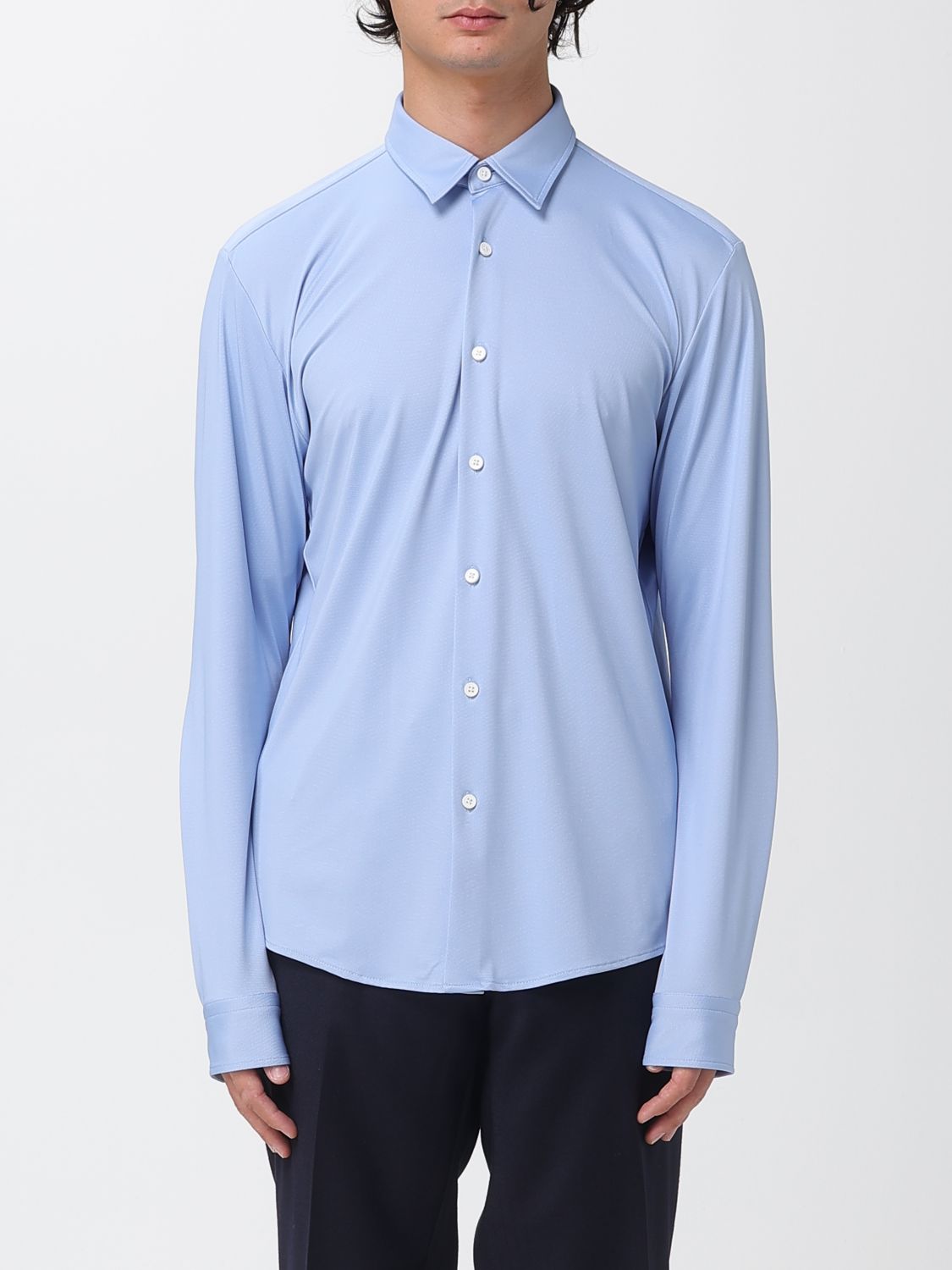Hugo Boss Shirt Boss Men Color Gnawed Blue In Blue
