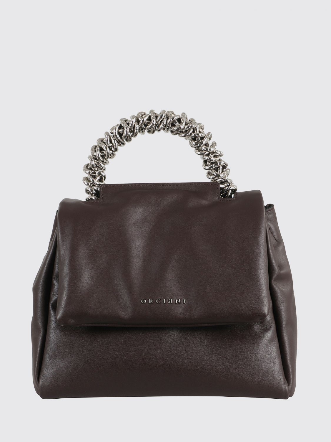Orciani Borsa Sveva Nappa Bold Piccola A Mano In Gold