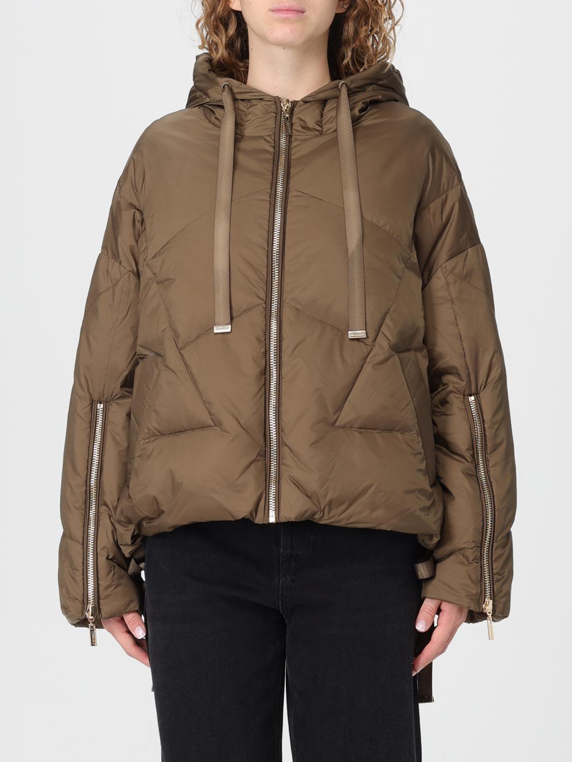 Twinset Jacket Woman Color Green In Brown