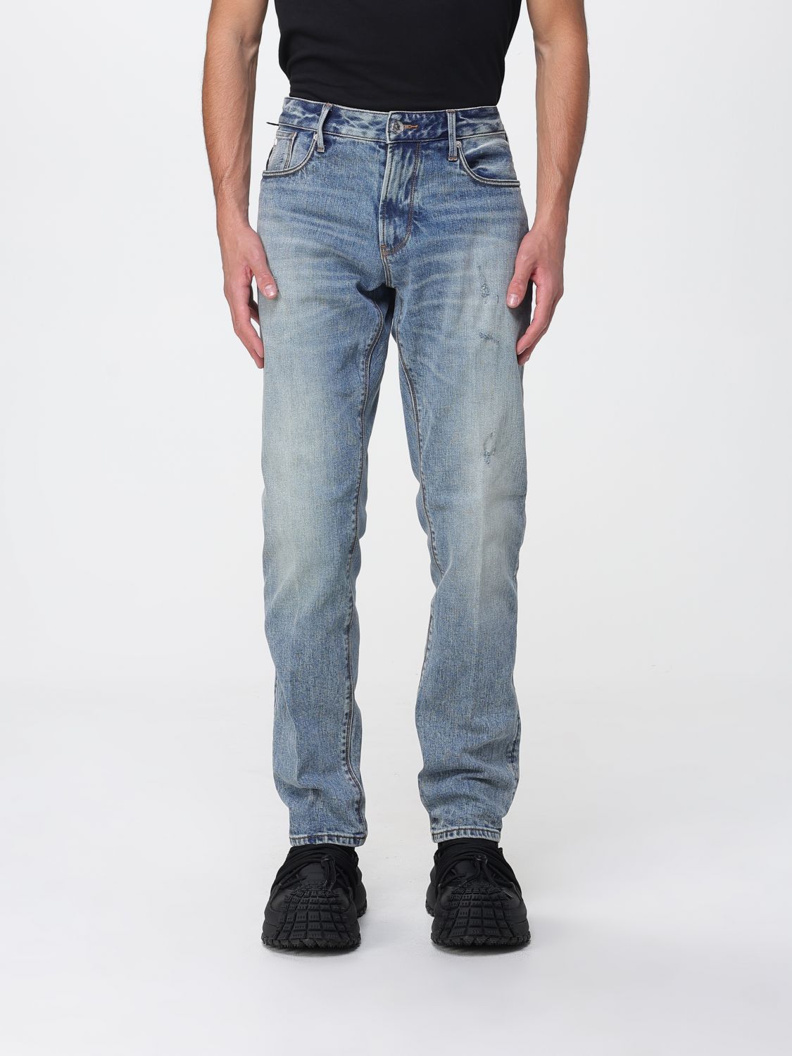 Emporio Armani Jeans Men Color Denim In Blue
