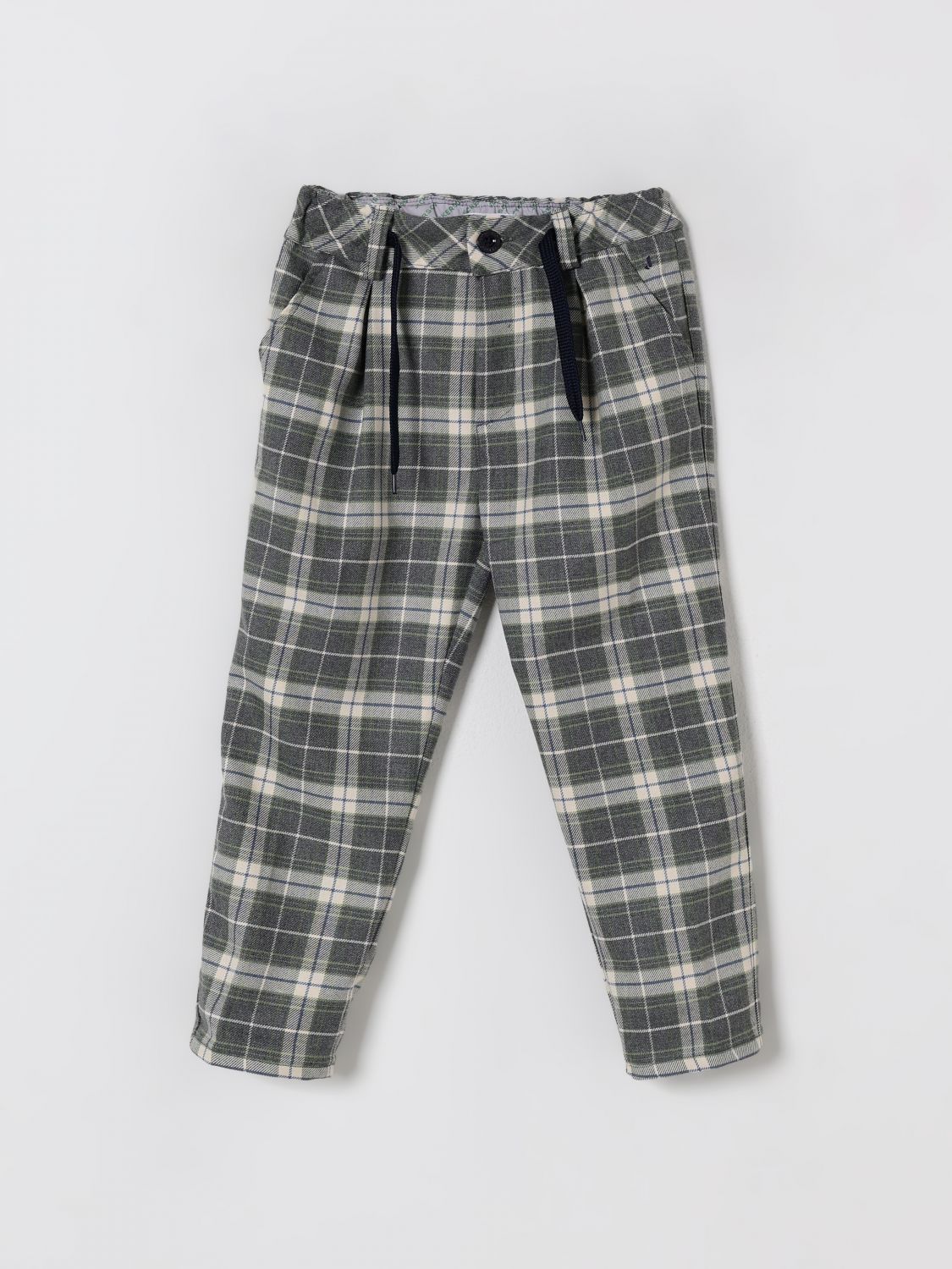 Jeckerson Pants Kids Color Green In Gray