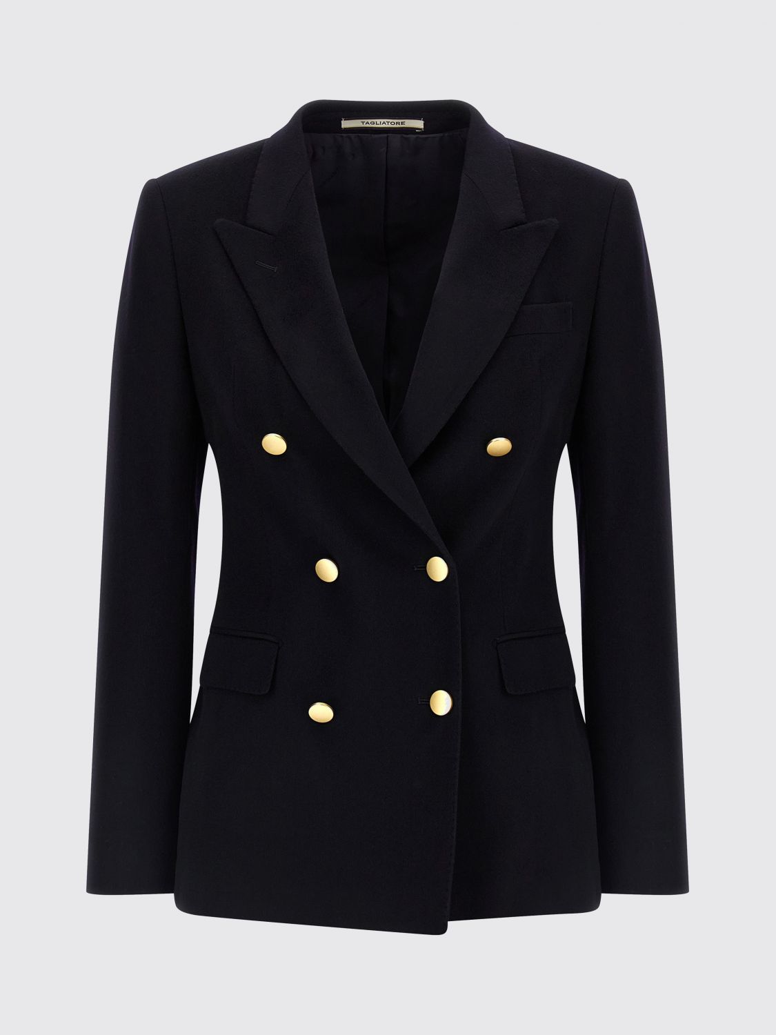 Tagliatore Double-breasted Tailored Blazer In Black