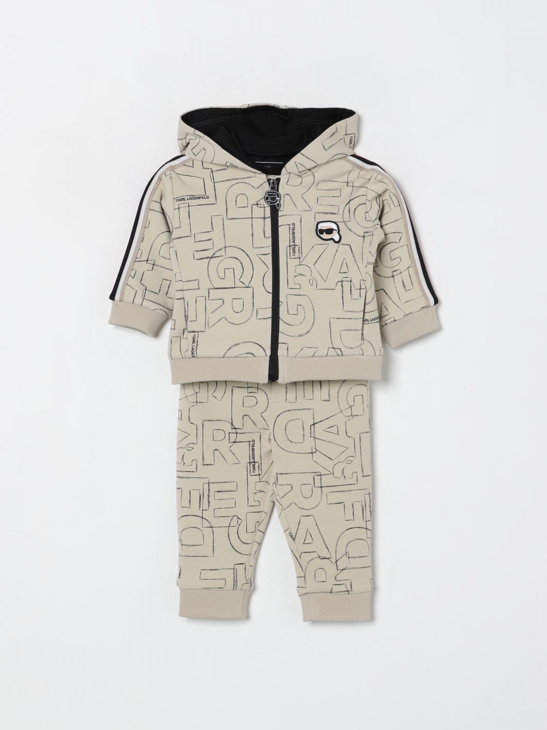 Karl Lagerfeld Jumpsuit  Kids Kids Color Sand In Gray