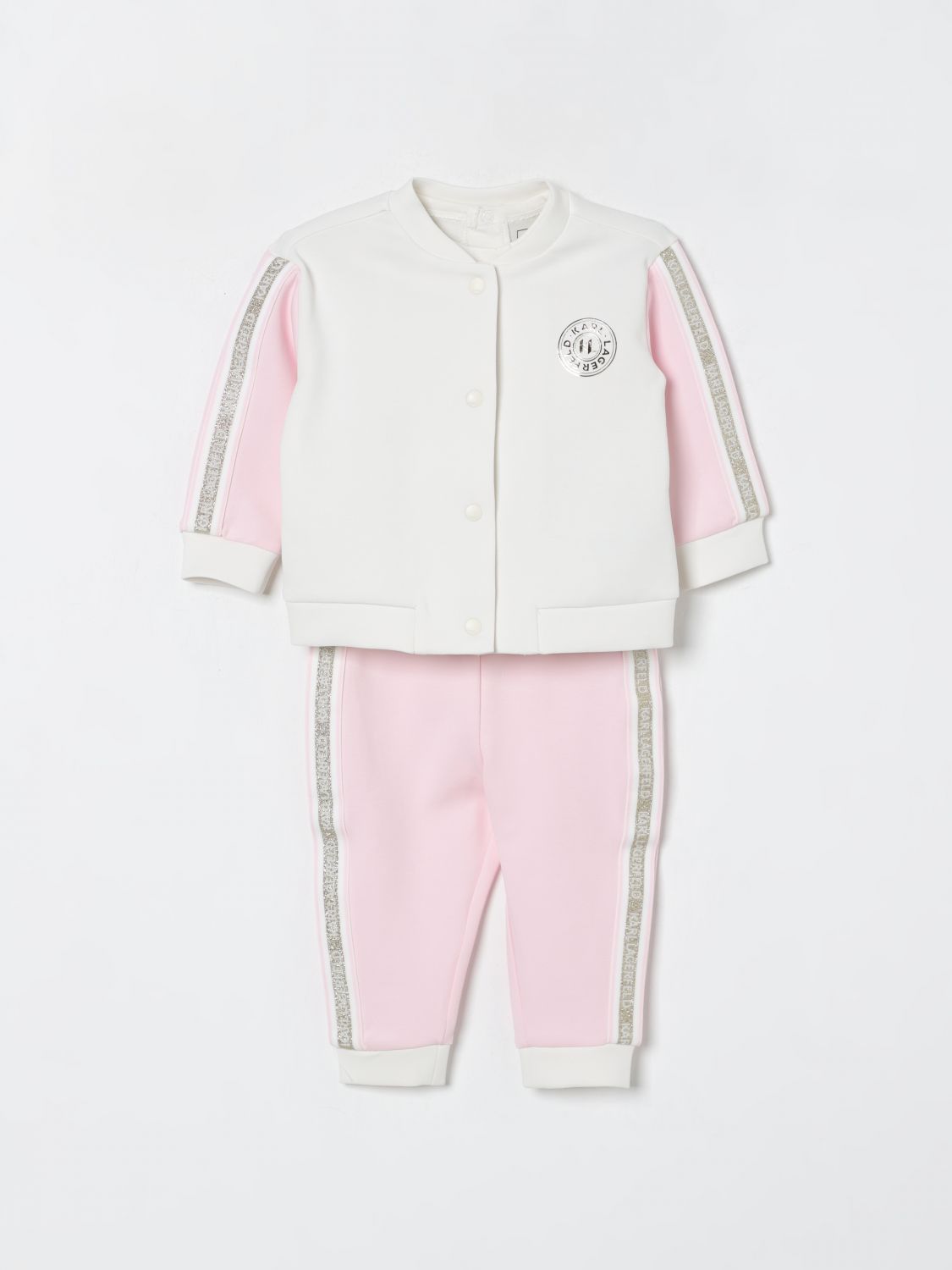 Karl Lagerfeld Jumpsuit  Kids Kids Color White In Pink