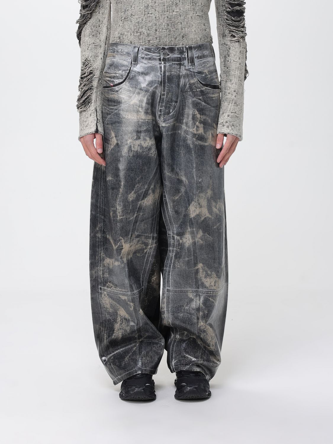 Diesel Jeans  Men Color Grey In Gray