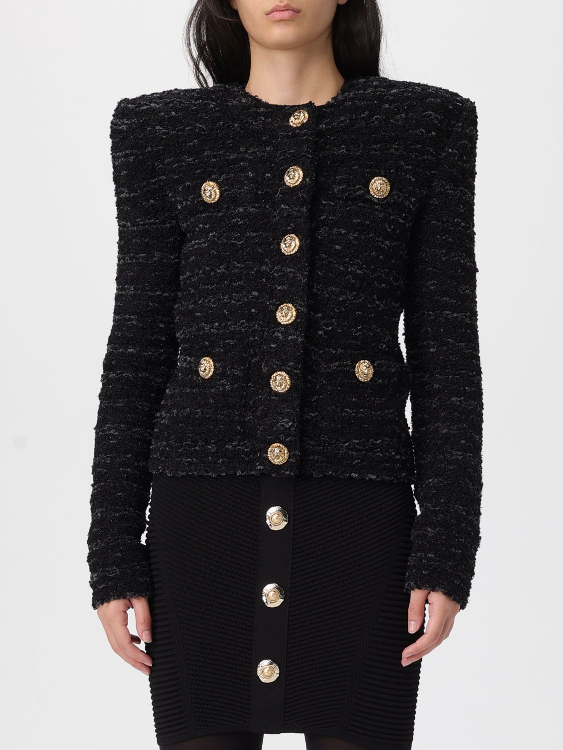 Balmain Jacket  Woman Color Black In Black