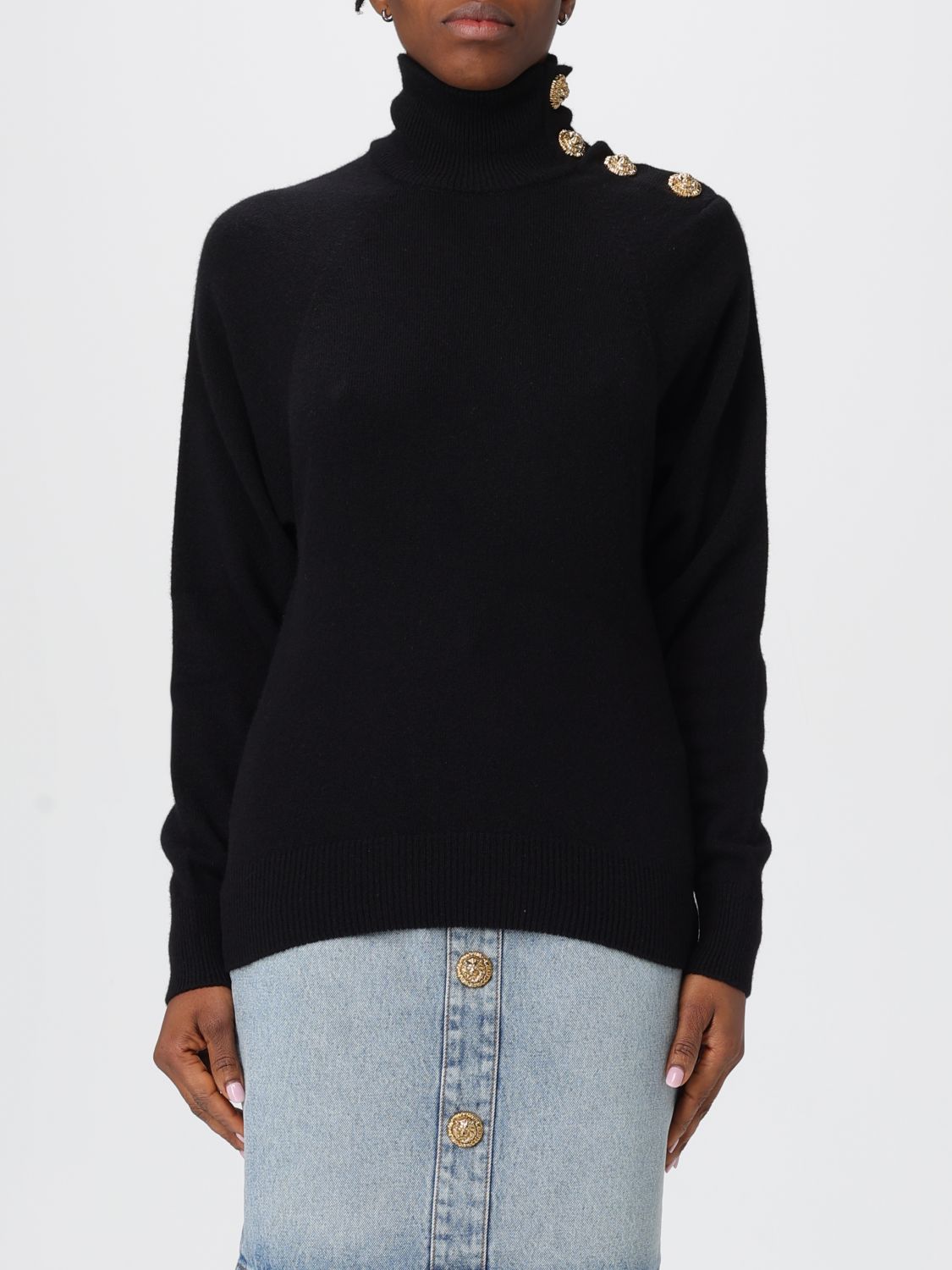 Balmain Sweater  Woman Color Black In Black