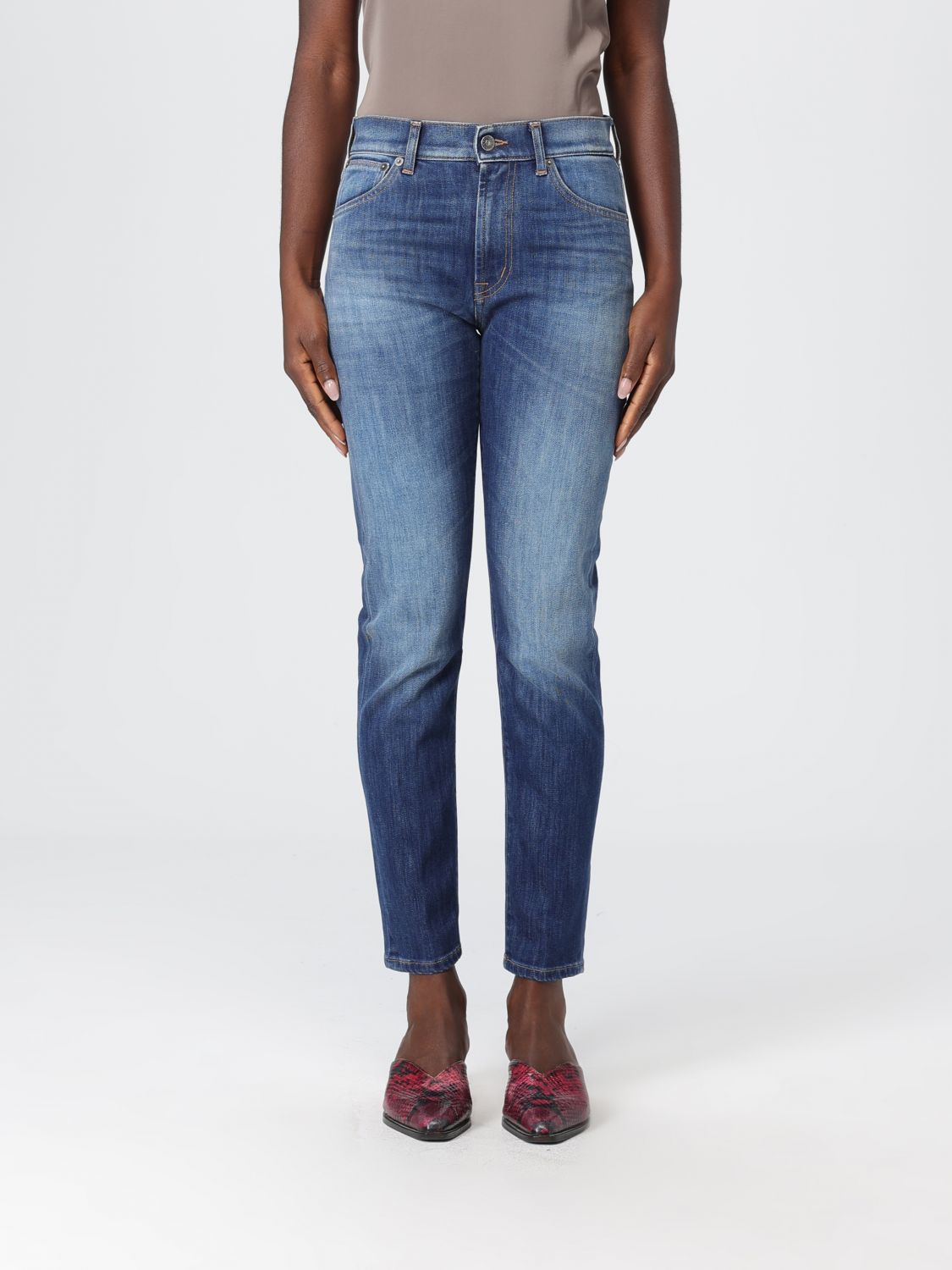 Dondup Jeans Woman Color Blue In Blue