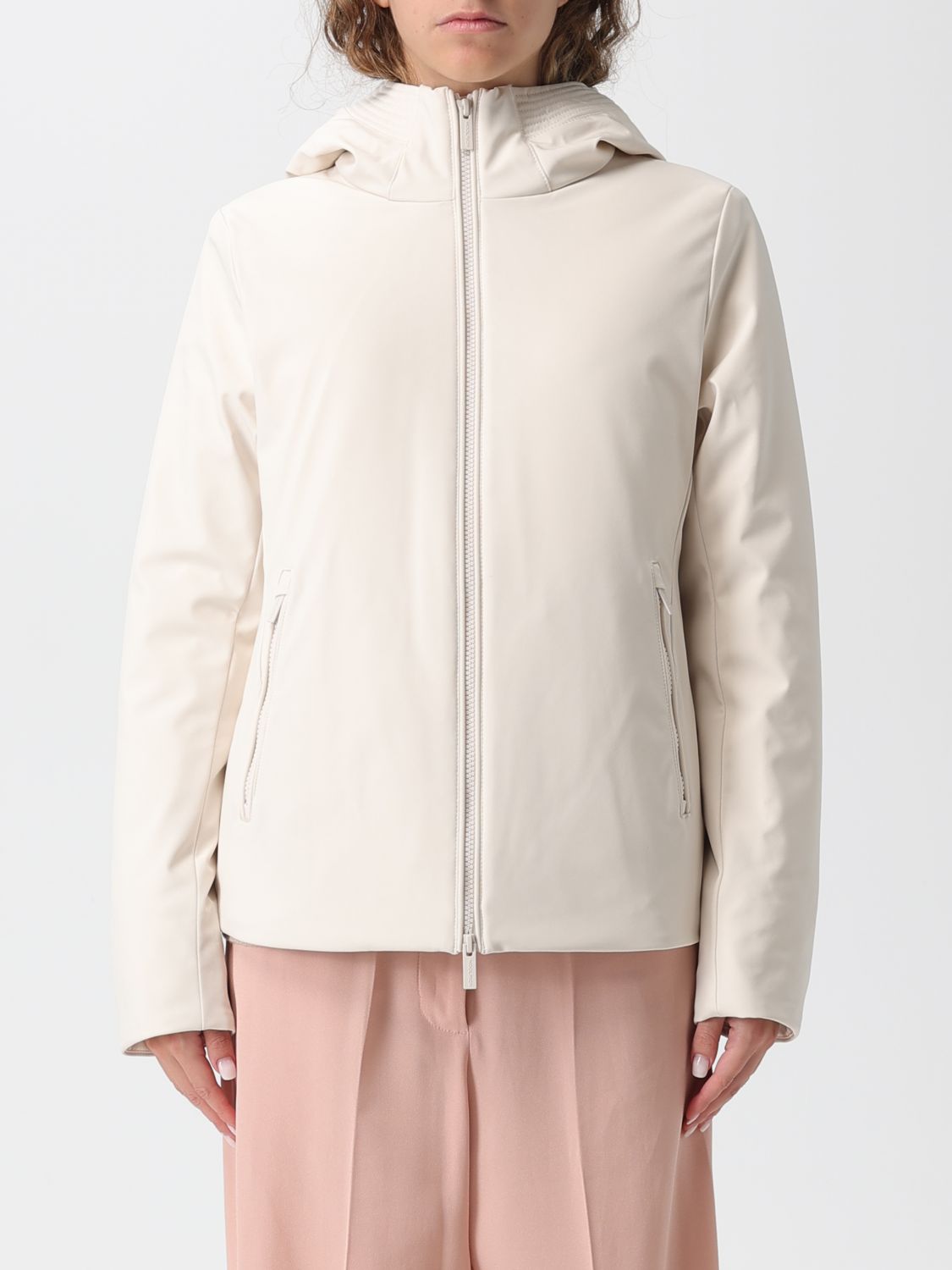 Woolrich Coat  Woman Color Beige In Sand