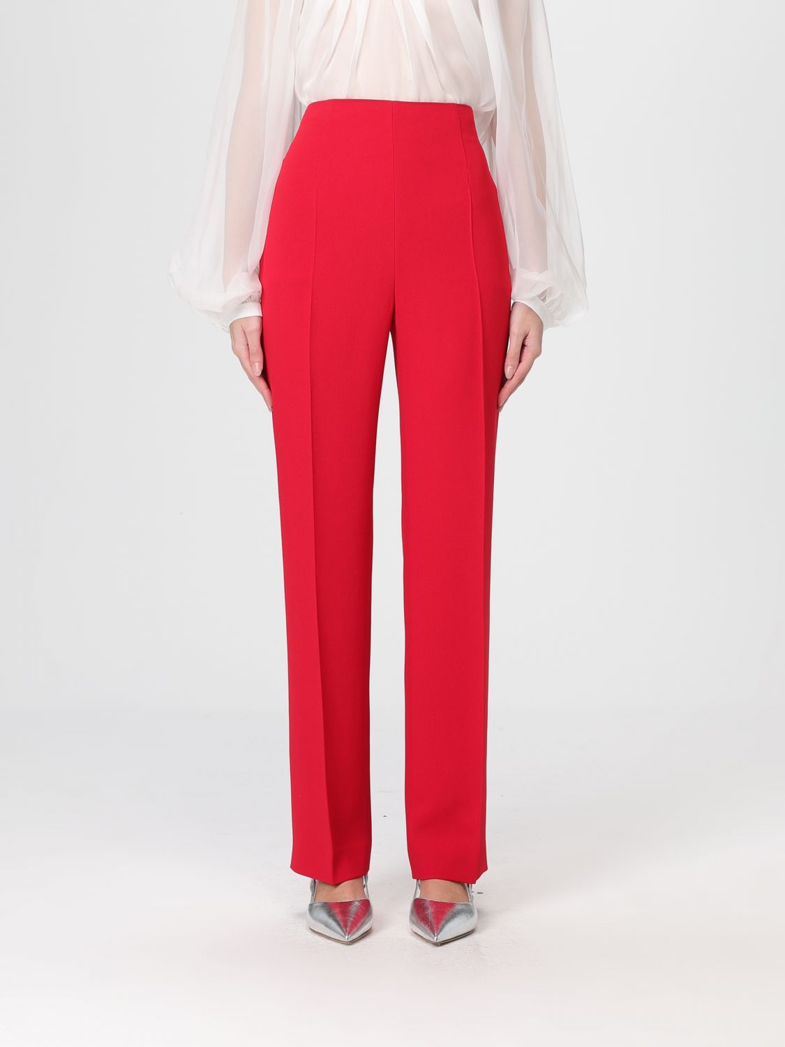 Alberta Ferretti Pants  Woman Color Red In Red
