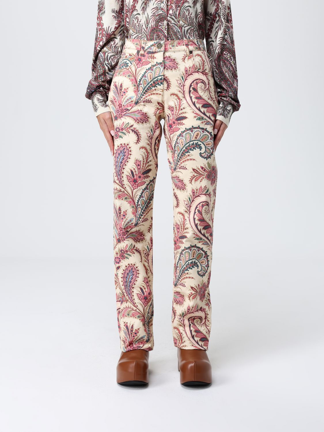 Etro Jeans Woman Color Multicolor In Multi