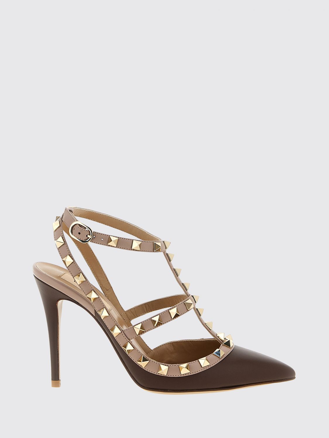 Valentino Garavani High Heel Shoes Valentino Woman Color Multicolor In Brown