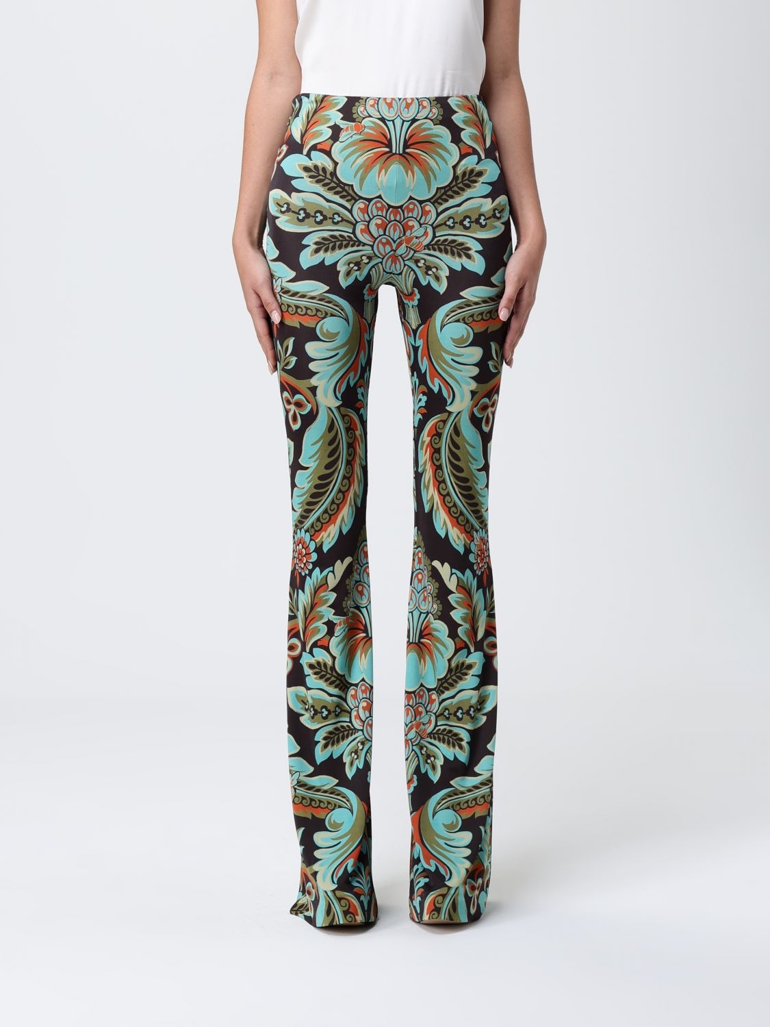 Etro Pants  Woman Color Green In Green