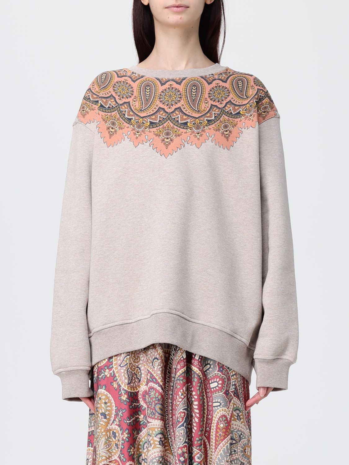Etro Sweatshirt  Woman Color Multicolor In Neutral