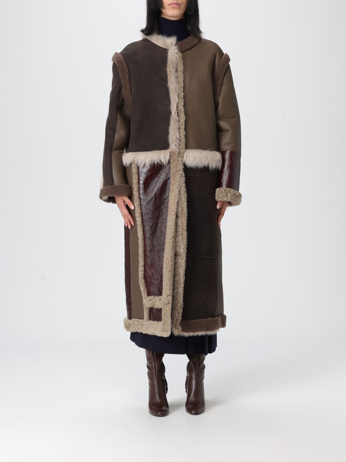 Moschino Coat Couture Woman Color Multicolor In Multi