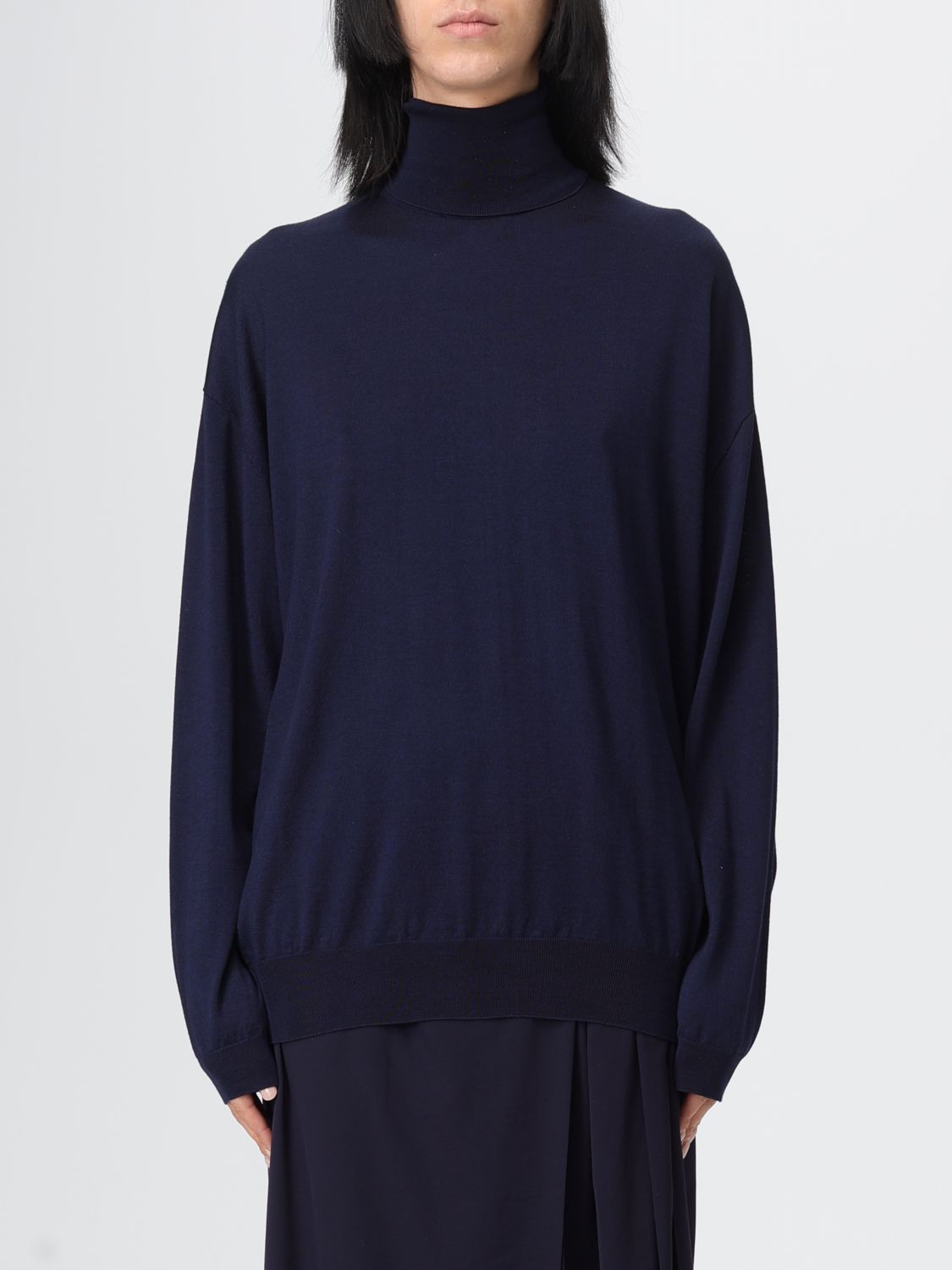 Moschino Turtleneck Sweater In Blue