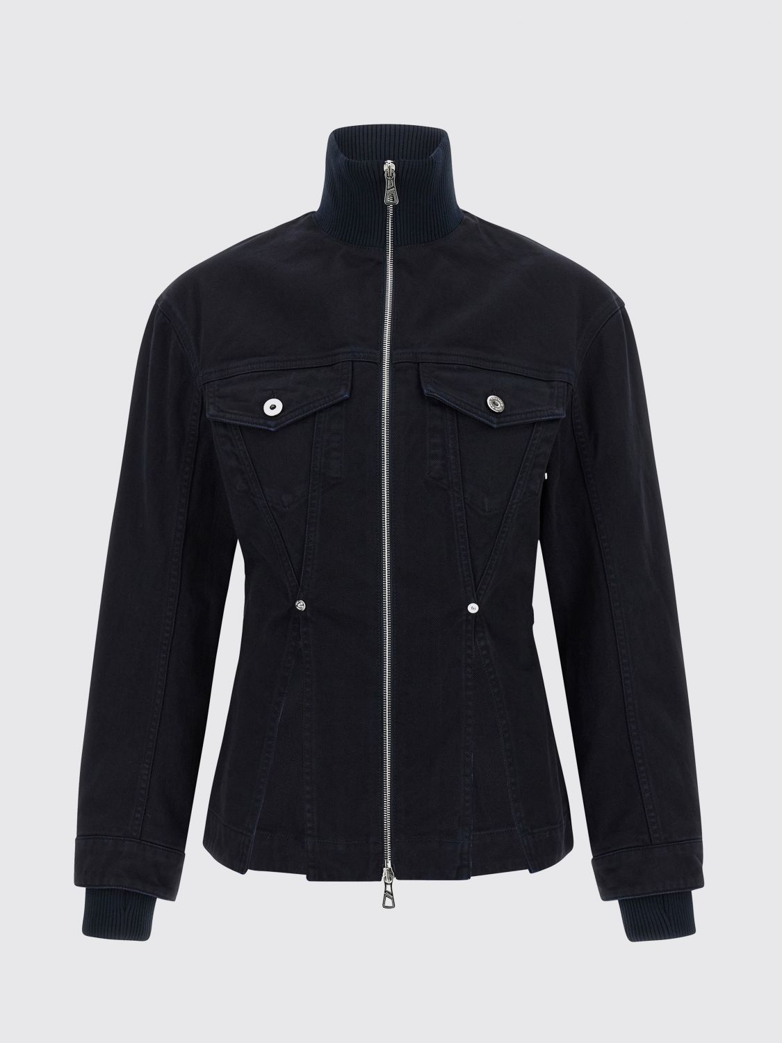 Jean Paul Gaultier 'the Slit Denim' Jacket In Multi