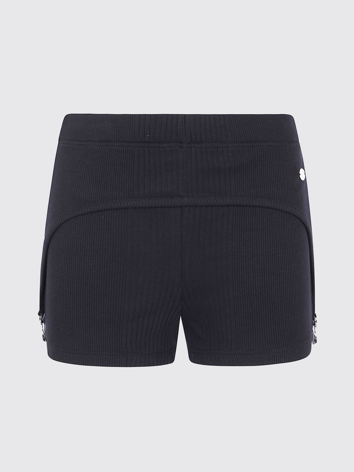Jean Paul Gaultier Mini Shorts "the Garter" In Black