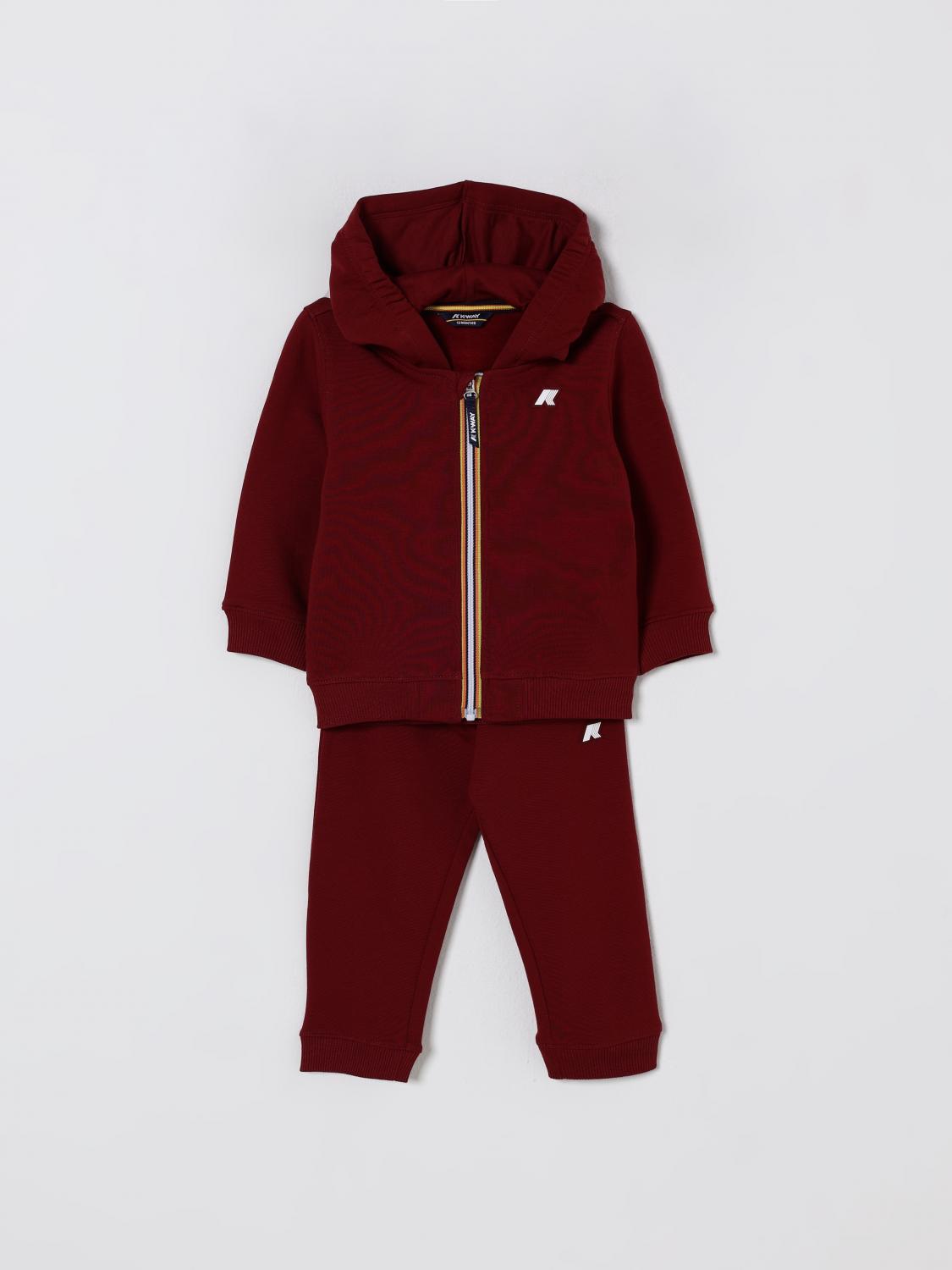 K-way Tracksuit  Kids Color Burgundy In Burgundy