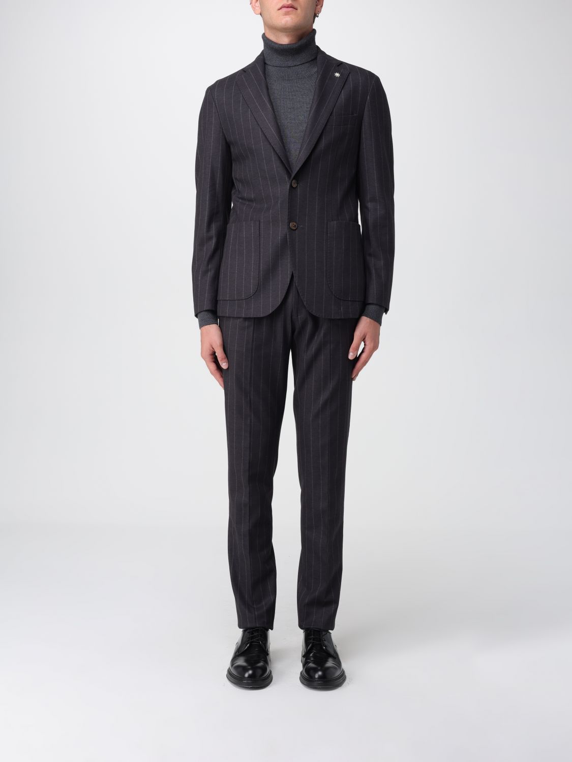 Manuel Ritz Suit  Men Color Brown In Multi