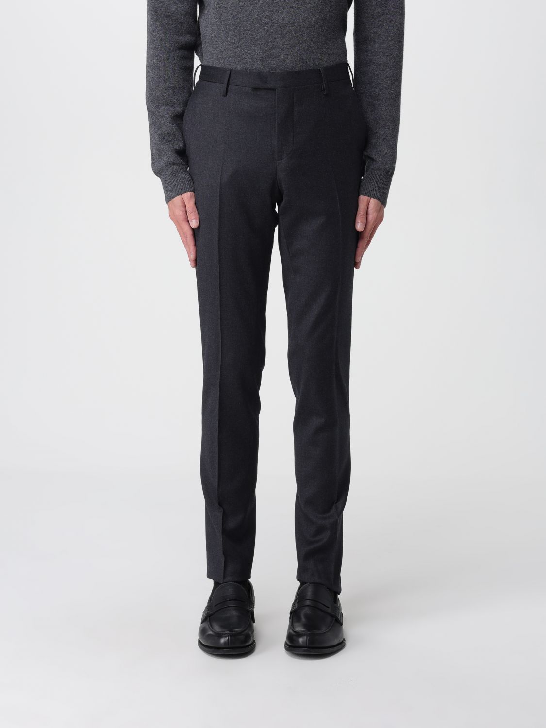 Pt Torino Pants Men Color Grey In Black