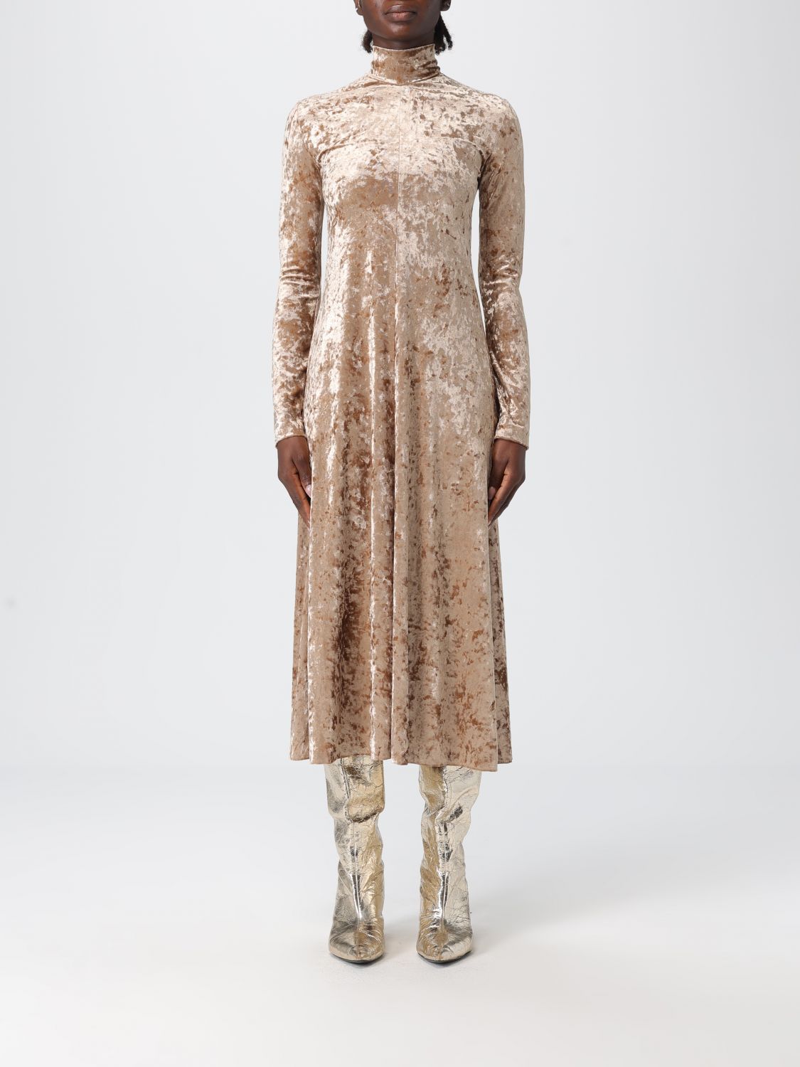Forte Forte Dress Woman Color Brown In Brown